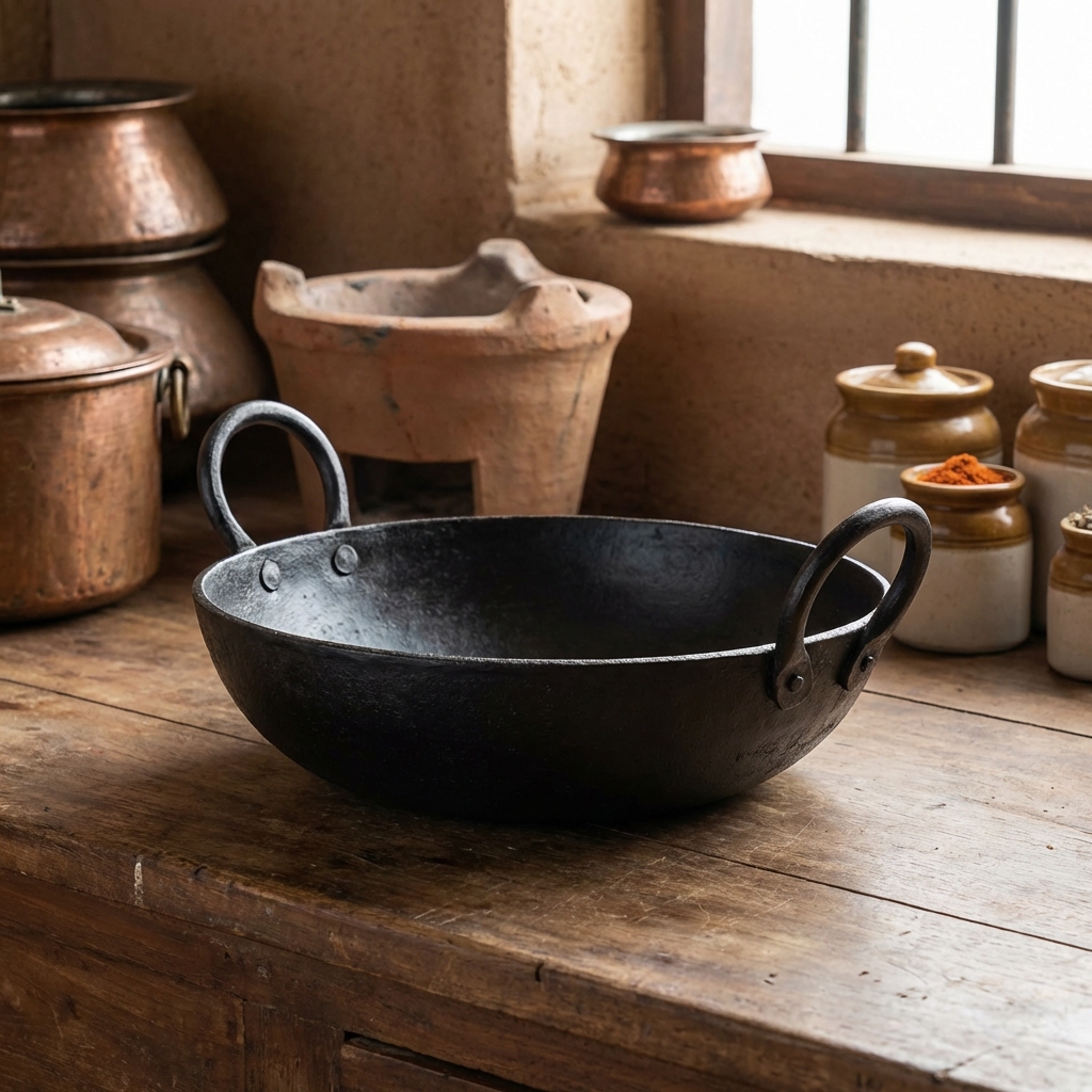 Traditional Iron Kadai